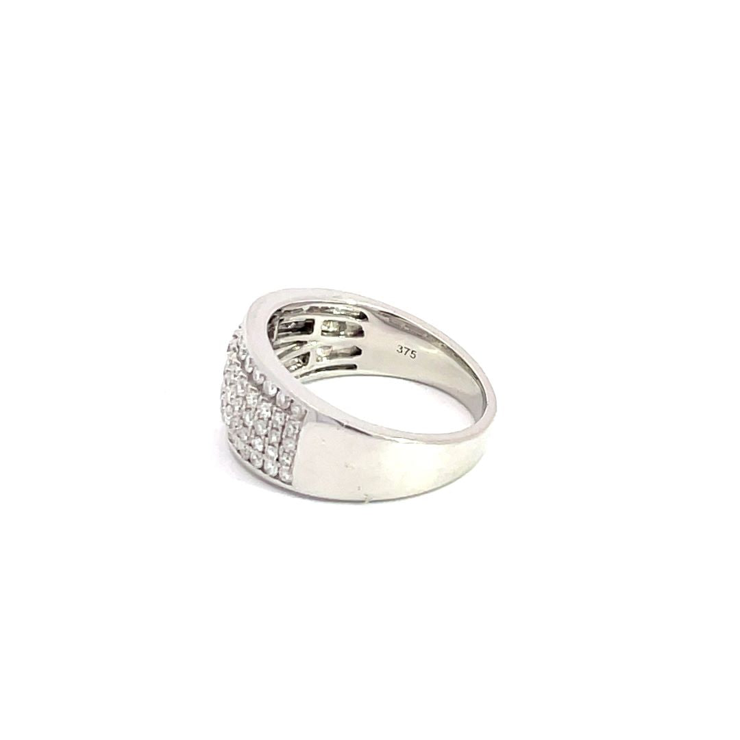 5 row Diamond set ring TDW=1.03ct