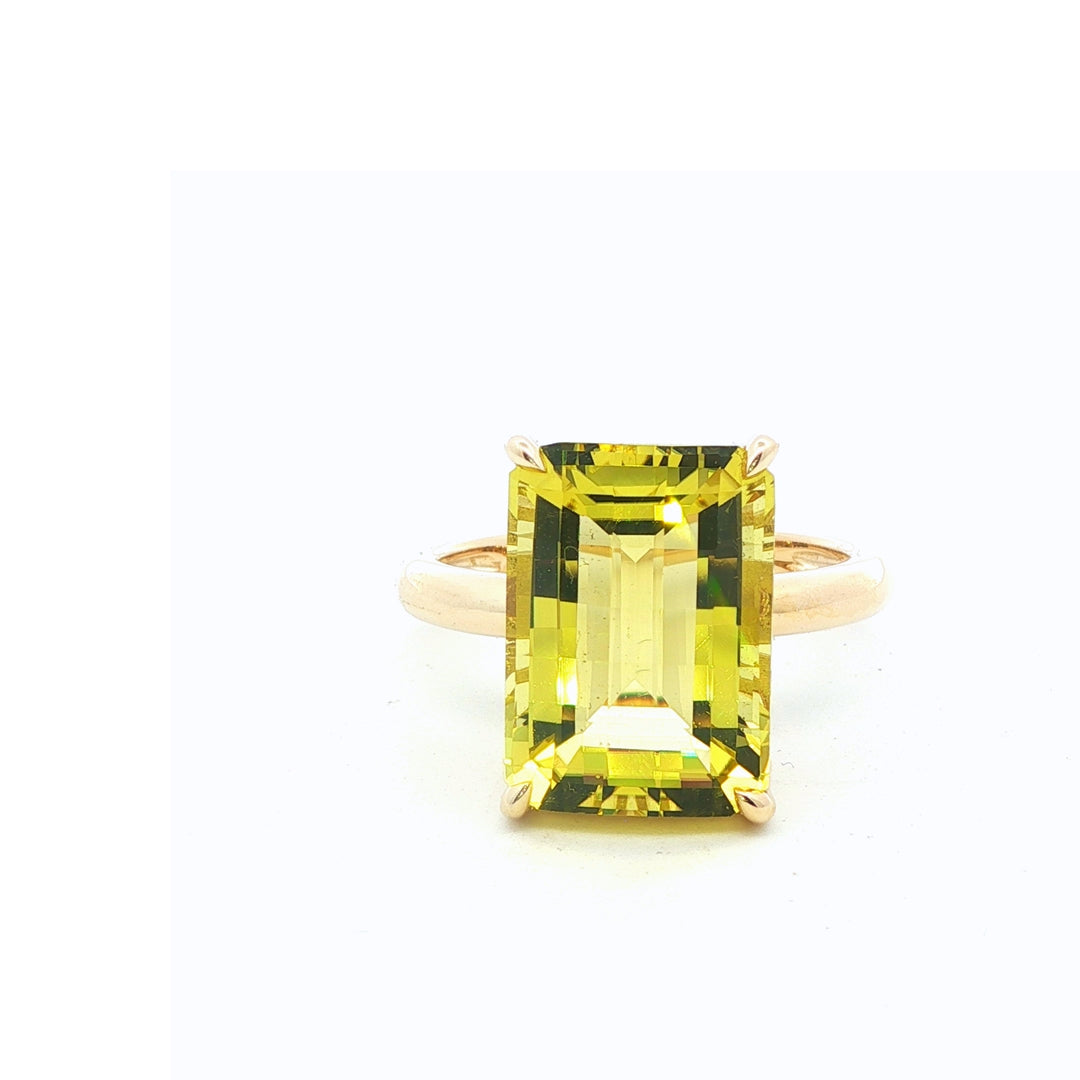 7.5ct Lemon Quartz set in 9ct Yellow Gold