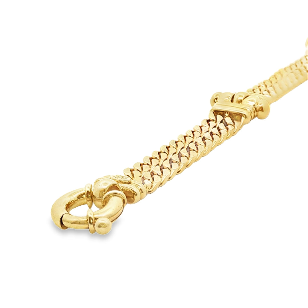 Handmade 9ct Yellow Gold Fancy Link Bracelet