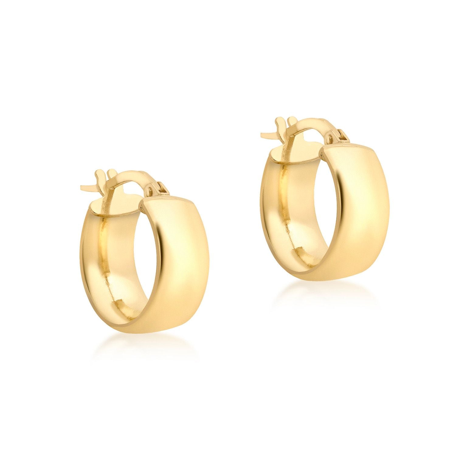 9ct Yellow Gold Hoops 6x14mm