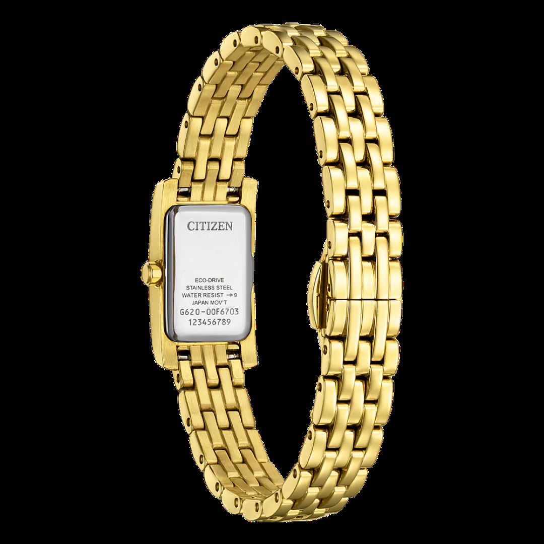 Gold plated CZ set Citizen eco-drive