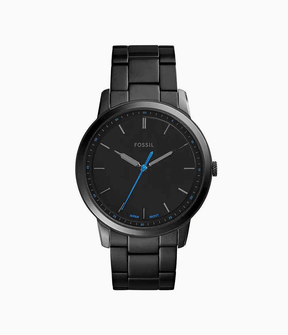 Fossil Gents Minimalist 44mm Three-Hand Black