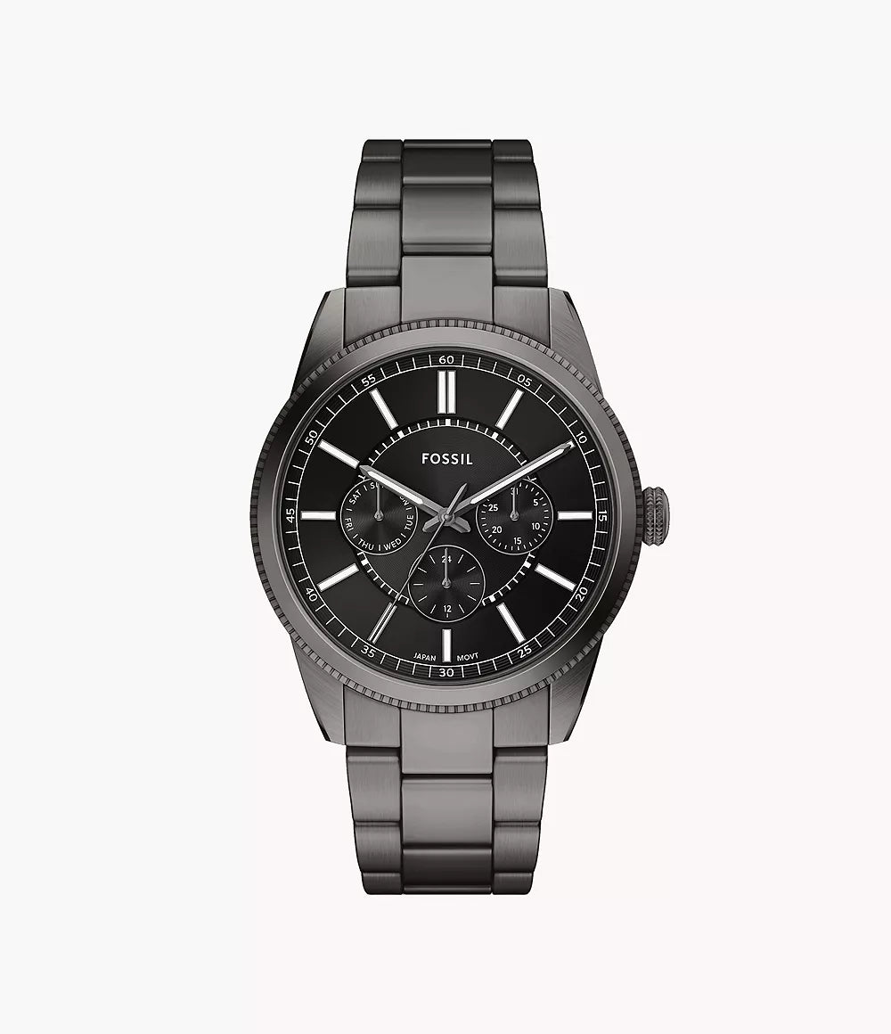 Fossil Pearson 42mm Multifunction Gunmetal Stainless Steel Watch