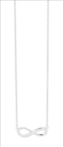 Silver Infinity pendant on fixed chain